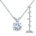 thumbnail image 3 of 14K Yellow Gold Round 4-Prong Solitaire Moissanite Pendant Necklace (2 1/2ct TGW, 9mm, G-H Color) 16 to 18-inch by Diamond Wish, 3 of 4