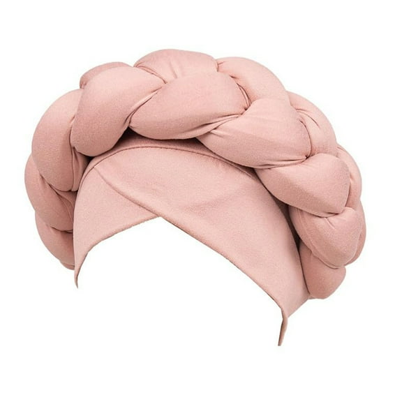 FADAACAI Head Wrap Boho Braided Turban Hat African Turbans for Women Headwraps for Black Women Braid Silky Turban Hats Chemo Headwear for Women Soft Cotton Turbans Clearance！