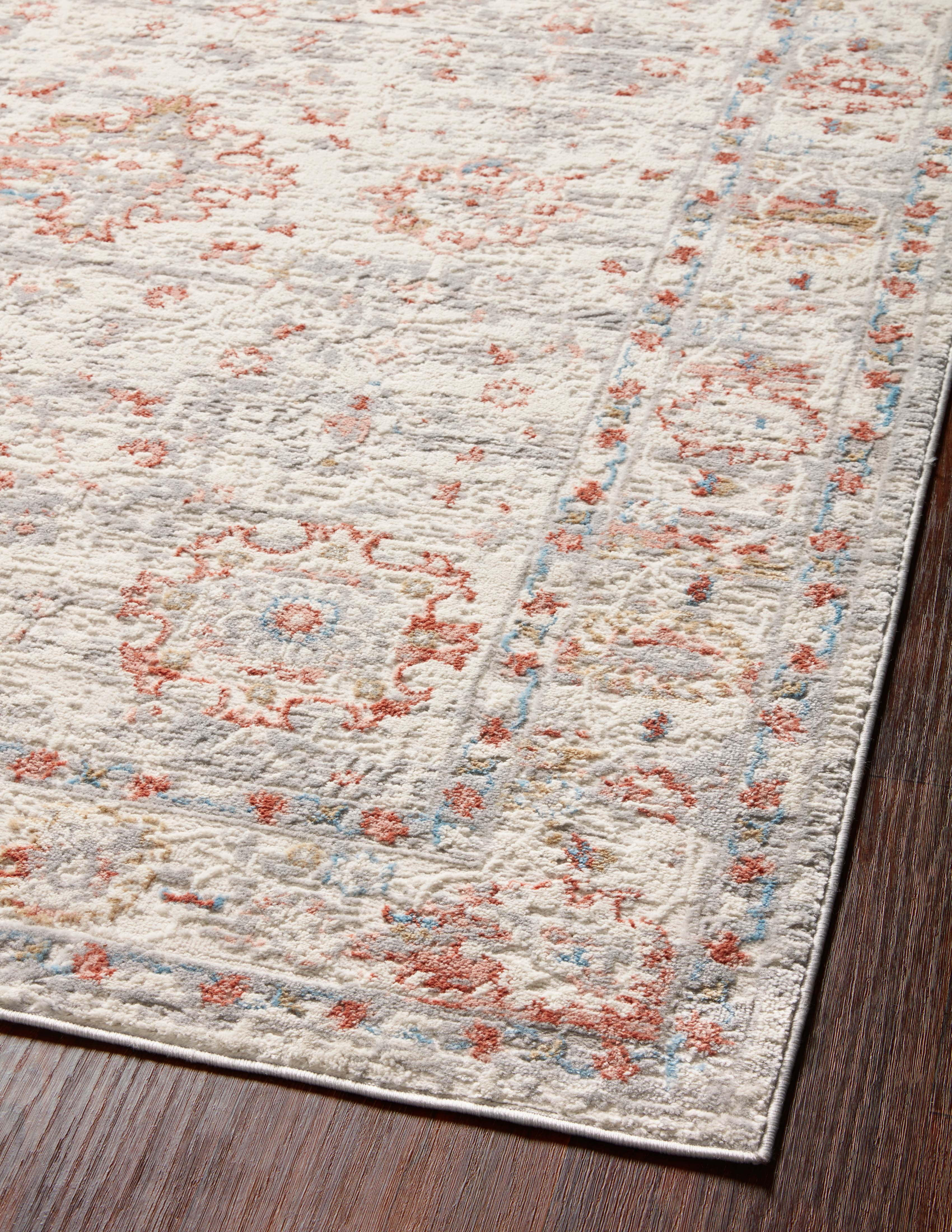 EST-01 Ivory / Rust - 18" x 18" Sample