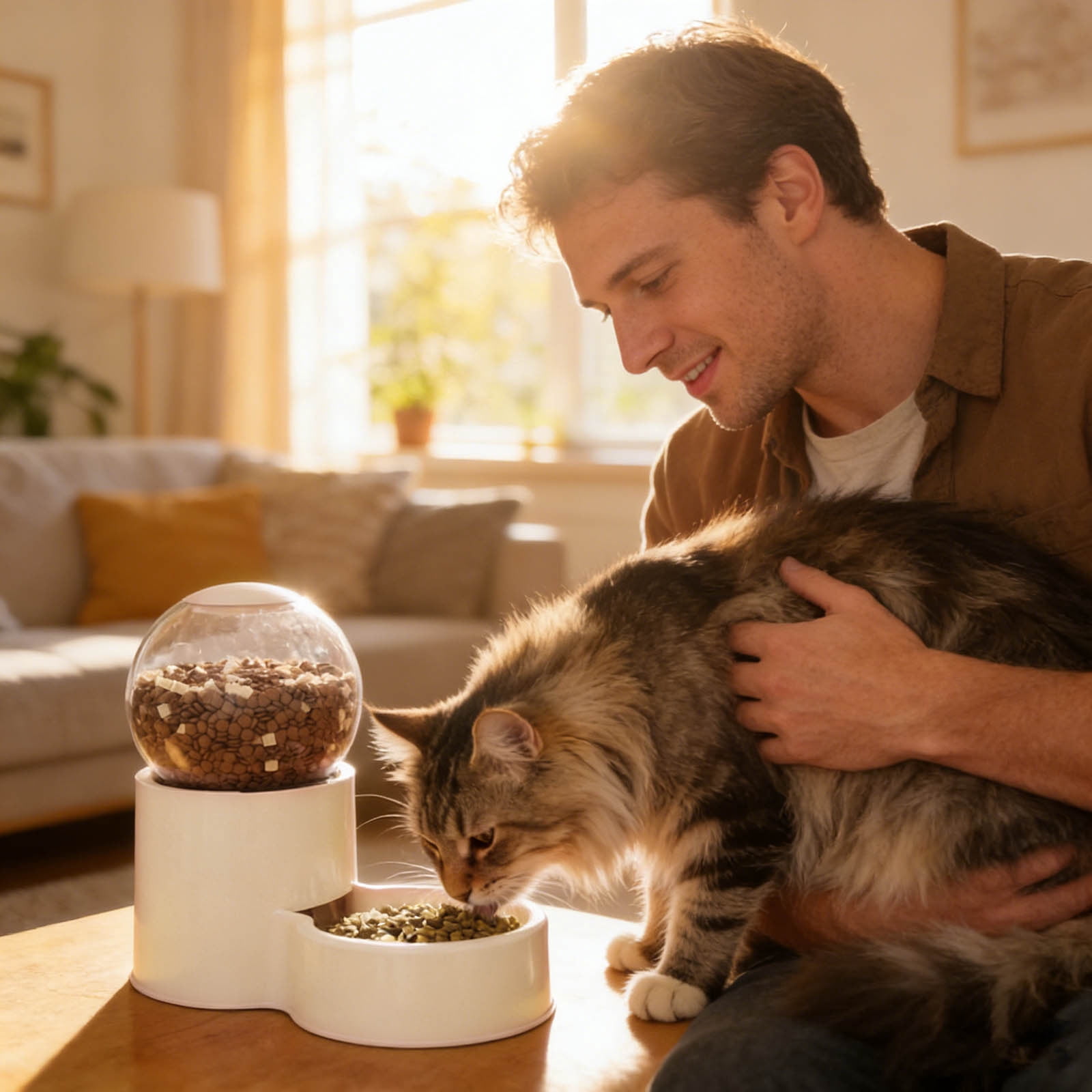 Automatic Smart Cat Feeder and Water Dispenser for Indoor Use Pet Supplies Runtime Auto Feeding and Hydration Solution for Cats and Small Dogs