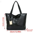 thumbnail image 3 of AOOOWER Fashion PU Large Capacity Shoulder Bag Metallic Alligator Handbag Purse, 3 of 21