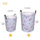 thumbnail image 3 of Fotbe Purple Butterfly Cesto de Ropa con Asas, Cesto Impermeable de Gran Capacidad, Bolsa de Lavado para Dormitorio, Cesto de Ropa con Ruedas y Asas-Medium, 3 of 6