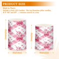 thumbnail image 3 of Set of 2 Flameless Candles Lights with Remote Control Flickering LED Candles Electric Candles for Home Decor Parties Bows and Wildflowers Pattern, 3 of 7
