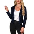 thumbnail image 1 of INSPIRE CHIC Cardigan Court Scintillant pour Femmes Boléro à Paillettes Ouvert Bleu Foncé L, 1 of 5