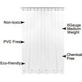 thumbnail image 4 of Longer Shower Curtain/Liner with 75 inches Height - 6 Magnets on Bottom, Heavy Duty Waterproof PEVA, PVC Free, Metal Grommets, 72x75, Clear, 4 of 4