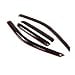 thumbnail image 2 of Tuningpros WD2-035i Dark Smoke 4 Pcs Set Window Visor (In-Channel) Deflector Rain Guard Compatible With 2004-2012 GMC Canyon Crew Cab, 2 of 4