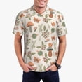 thumbnail image 1 of Saiise Polo de Golf pour Hommes à Imprimé de Champignons de Forêt et d'Insectes, Évacuation de l'Humidité, Séchage Rapide, Polo de Performance à Imprimé pour Hommes - Grand, 1 of 6