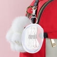 thumbnail image 3 of Monedero transparente llavero cartera portátil pequeña bolsa transparente Mini cartera con cremallera llavero impermeable bolsa para monedas para mujeres, 3 of 4