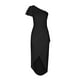 thumbnail image 4 of Vestido de color liso para mujer Vestido elegante con solapa y un solo hombro OAVQHLG3B Store  lin121212, 4 of 5