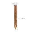 thumbnail image 2 of YOSADIER 6-Pack Brown Wood Garden Stakes Weather-Resistant Decorative Fence Edging for Landscape and Yard, 2 of 8