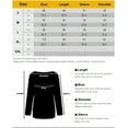 thumbnail image 2 of Women Wrap Front Side Buttons Long Sleeve V Neck Plain Shirt, 2 of 6