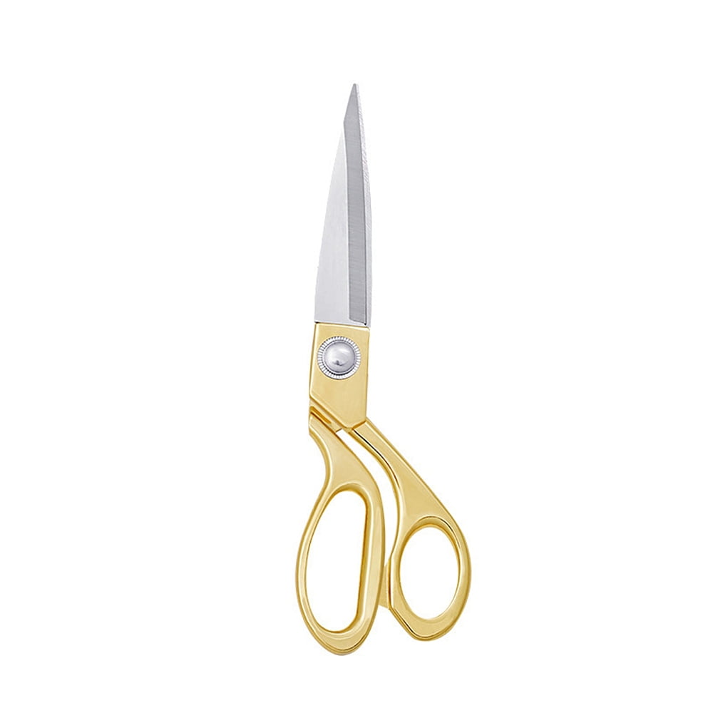 2 pc Stainless Steel Scissors with Zinc Alloy Handle Orchid Sewing Scissors golden 260mm