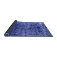 thumbnail image 2 of Ahgly Company Indoor Square Oriental Blue Industrial Area Rugs, 4' Square, 2 of 4