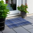 thumbnail image 6 of Addison Rugs Chantille Indoor/Outdoor Transitional Plaid Navy Washable Rectangle Rug, 1'8" x 2'6", 6 of 6