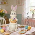 thumbnail image 5 of Lighted Easter Bunny, 12" Rabbits with Lights, Light Up Easter Basket Rabbits Easter Gift, Party Favor Figurine for Spring Tabletop Holiday Room, 5 of 6