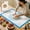 Blue, variant on Silicone Baking Mat with Measurement, Non Stick Silicone Pastry Mat for Dough Rolling, Silicone Mat for Baking Macaron Pizza Cookies Pie Crust Oven, Silicone Bread Mat