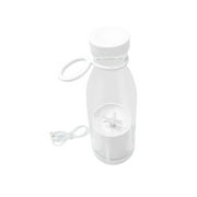 Electric Juicer Juice Mixer Homes 6 Blade Office Kitchen Picnic Personal Travel Blender Juicer Cup with Lids for Outdoor BBQ Lemons Oranges White