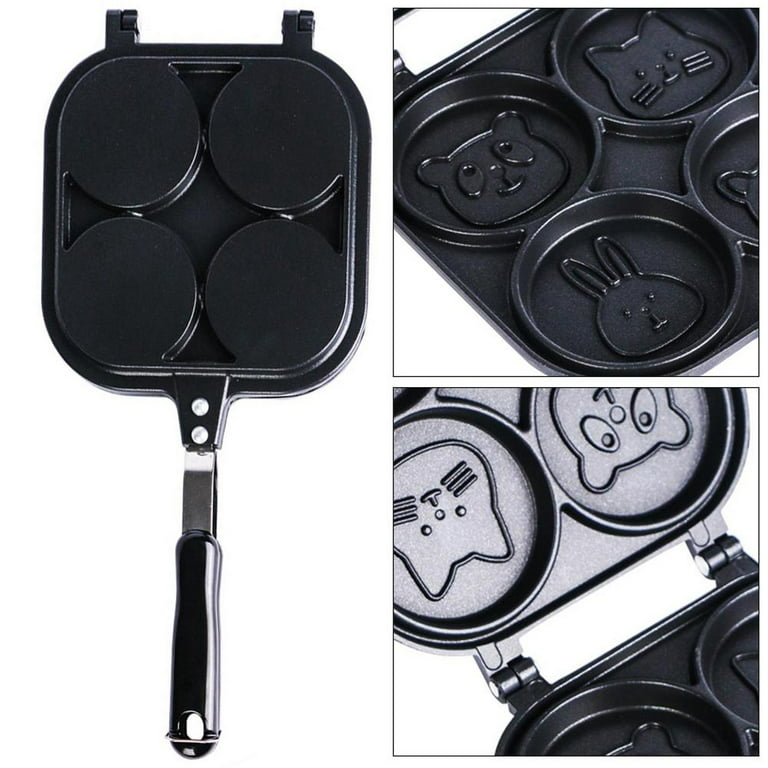 EZJOB Silver Dollar Pancake Pan for Kids, Mini Pancakes Maker Pan Nonstick  Egg Cooker Frying Pan Breakfast Waffle Maker Pancake Griddle Pan for