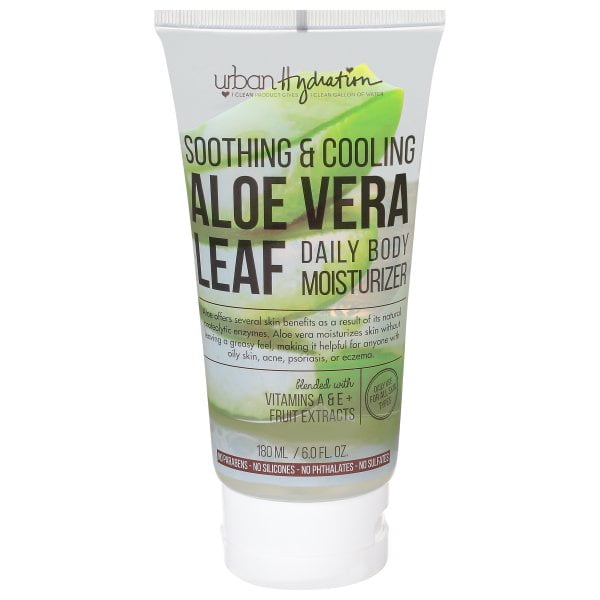 Urban Hydration Aloe Vera Leaf Body Gel Moisturizer 6 OZ