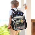 thumbnail image 7 of PVC Transparent Backpacks Clear Backpack for Travel and Outings Colorful Dog Paw Prints, 7 of 7