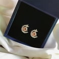 thumbnail image 4 of Women Jewelry 925 Silver Stud Earrings Cubic Zircon Gorgeous Party Gifts A Pair, 4 of 8