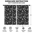 thumbnail image 2 of Blackout Kids Curtains,Black Tarot Moon Moth Pattern Childrens Insulated Curtains Set Of 2,Bedroom Essentials,Toddler Room Decor 52x84in(132x213cm), 2 of 5