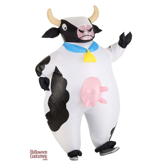Adult Inflatable Spotted Cow Costume