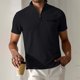 thumbnail image 1 of Seeotter Men's Quarter Zip Up Pullover Mock Neck Long Sleeve Casual Sweatshirt, 1 of 3