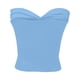 thumbnail image 4 of Top elegante sin tirantes de punto liso para mujer - Top corto con sujetador bandeau elástico para ocasiones informales o fiestas, 4 of 4