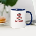 thumbnail image 3 of CafePress - The Man The Myth The Actuary Mugs - 11 oz Ceramic Mug - Novelty Coffee Tea Cup, 3 of 4