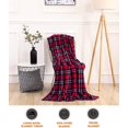 thumbnail image 3 of Mocassi Micro-Fleece Plaid Throw for Winter Bedding, 50” x 60”, 3 of 3