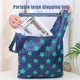 thumbnail image 3 of 6 Pcs Sacs d'Épicerie avec Poignées Réutilisables Pliables Lavables en Polyester Résistant Sac Fourre-Tout de Courses pour Voyage 6 Pcs, 3 of 13