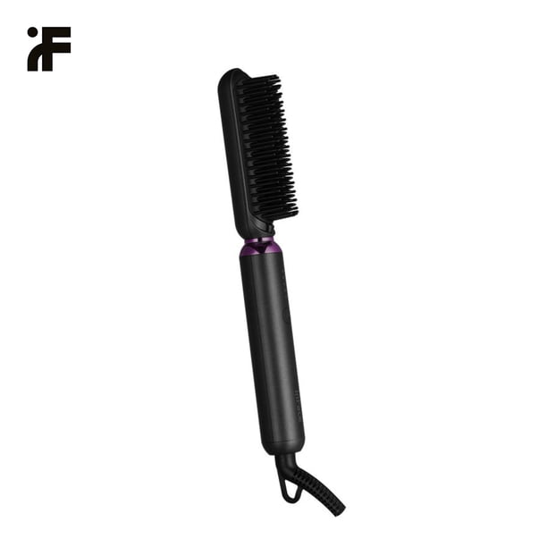 InFace 2-en-1 Straight Curling Comb Alisador y rizador Peine para el cabello