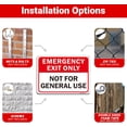 thumbnail image 5 of 2 Pack Emergency Exit Only Not for General Use Signs, 10" x 7" Rust Free Reflective Aluminum Emergency Exit Sign, Fade & Weather Resistant, UV Protected, Indoor/Outdoor Use, Easy to Mount, 5 of 6