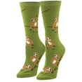 thumbnail image 4 of Cool Socks Sloths Fun Print Novelty Crew Socks for Women, Size 5-10, 4 of 6