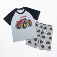 thumbnail image 2 of Kaprioy Boys Pajamas Toddler Boy Pajamas Summer Pjs for Boys Short Sets Kids Sleepwear Truck Jammies, 2 of 9