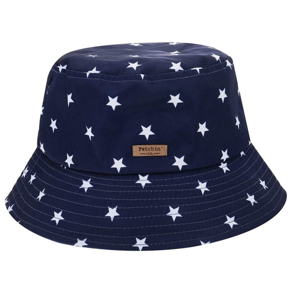 Navy White Stars Bucket Hat