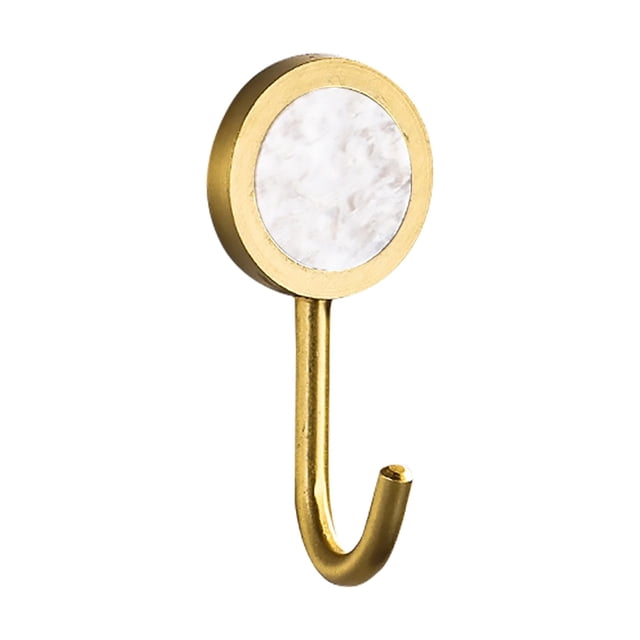 Clearance! beishanbush Coat Hook Wall Mounted Round Robe Hook Brushed Gold Towel Hook Heavy Duty Coat Rack for Bathroom Entryway Kitchen Living Room Non Hole Installation One Size Multi-Color