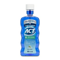 ACT Restoring Anticavity Fluoride Mouthwash, Cool Mint, 18 fl. oz.