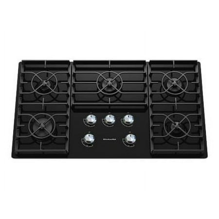 KitchenAid - 36" Built-In Gas Cooktop - Black