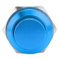 thumbnail image 2 of Bouton Poussoir Métallique Autoréinitialisation Étanche en Acier Inoxydable Normalement Ouvert 16mm 220V (Bleu), 2 of 11