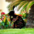thumbnail image 3 of 4er Set Osterhase Dekorationen - Acryl Gartenstecker en Kaninchen-Silhouette, Negro, 3 of 5