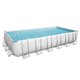 Bestway 24' x 12' x 52" Rectangular Frame Above Ground Swimming Pool ...