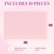 thumbnail image 5 of Juego de 10 fundas para estantes de nevera Paris Hilton, color rosa, 5 of 6