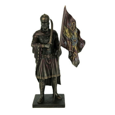 Resin Statues Byzantine Emporer Constantine Xi Palaiologos Bronze Finish Statue 6.25 X 12 X 3.5 Inches Bronze
