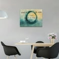 thumbnail image 3 of Give It to God and Go to Sleep Canvas Wall Art Inspirational Bedroom Pictures Decor Teal Circle Yellow Painting Zen Calm Relax Prints Modern Home Framed Artwork Bathroom Living Room Office 16"x12", 3 of 6