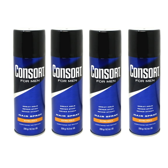 4 Pack of Consort Extra Hold Hair Spray 8.3 Ounce