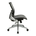 thumbnail image 3 of Light Air Grid Back and Seat Manager's Chair in Gray Fabric with Platinum Base, 3 of 10