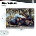 thumbnail image 4 of Stupell Industries Farmhouse Repurposed Truck Filled with Flowers Canvas Art, 24 x 16, by Franklyn Gregory, 4 of 8