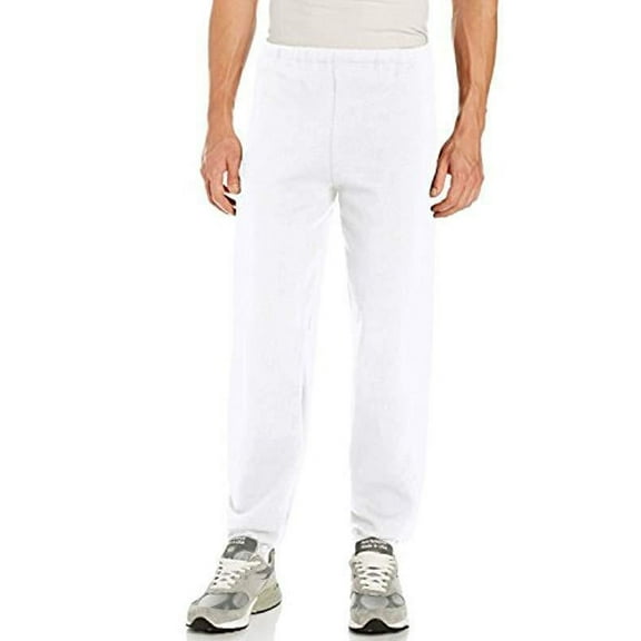 Russell Athletic Dri-Power Closed Bottom Sweatpants - Adult Large - White